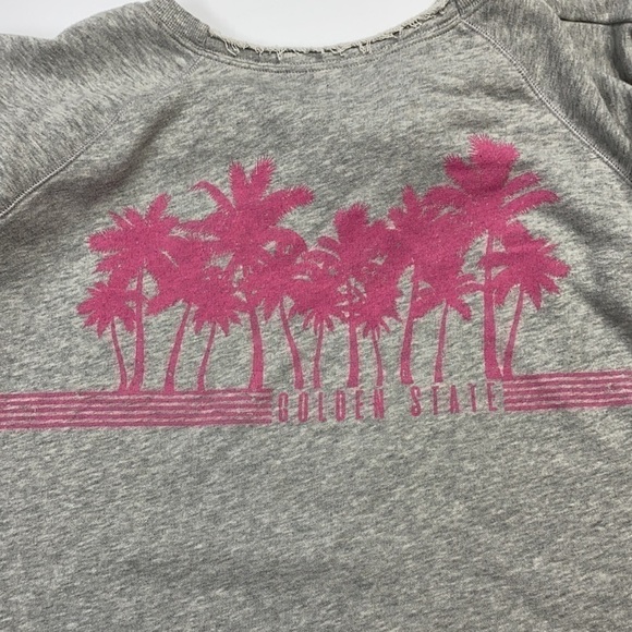 Juicy Couture Golden State Gray Cropped Sweatshirt Size Large - Picture 7 of 8